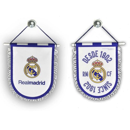 Real Madrid autós mini zászló, „Since 1902” felirattal